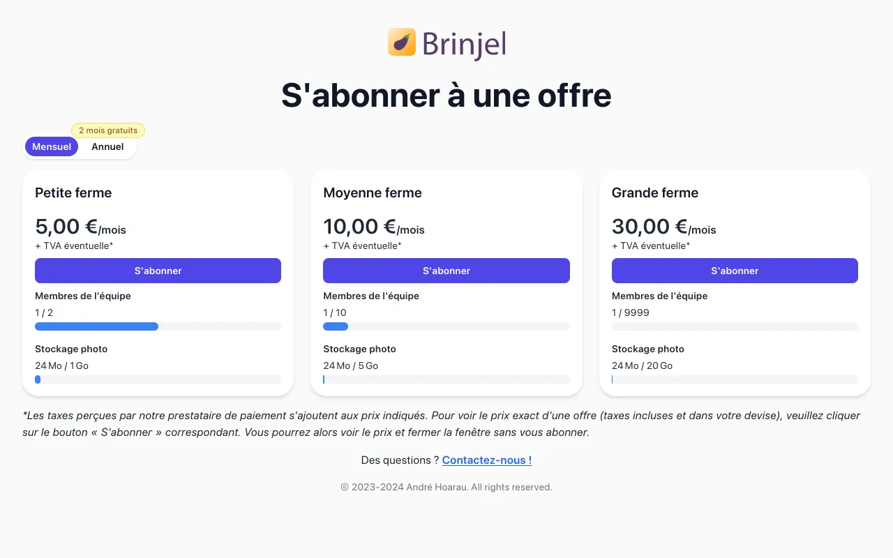 Abonnement, choix des offres