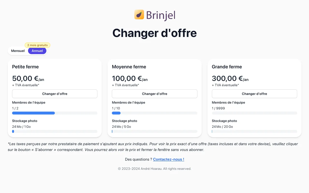 Abonnement, Changer d'offre