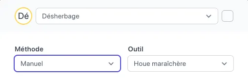 Ajout de séries, type, méthode et outil